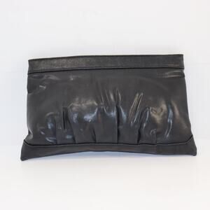 Genesis Vintage Black Clutch Purse Leather
